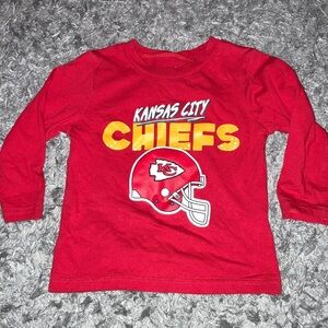 Kansas City Chiefs Kids 2t Red Long Sleeve Shirt Football NFL
